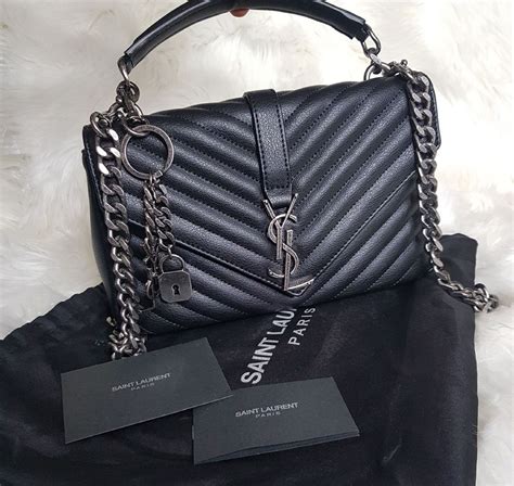 bolsa ysl blanca